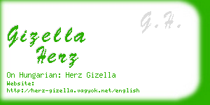 gizella herz business card